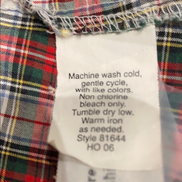 J Crew long sleeve button Plaid pleated Shirt - Picture 6 of 9